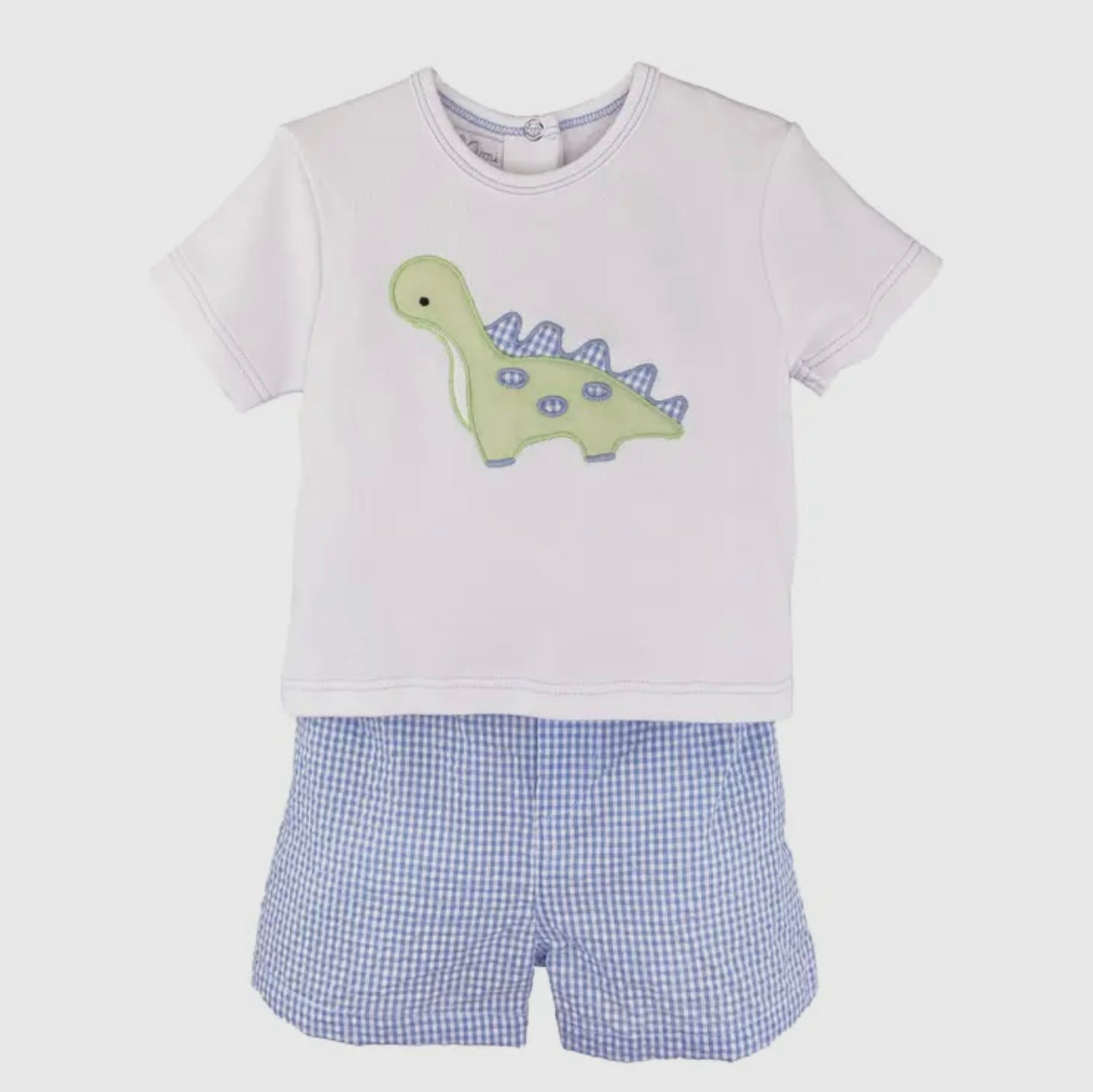 Dinosaur Applique Shirt & Shorts Set