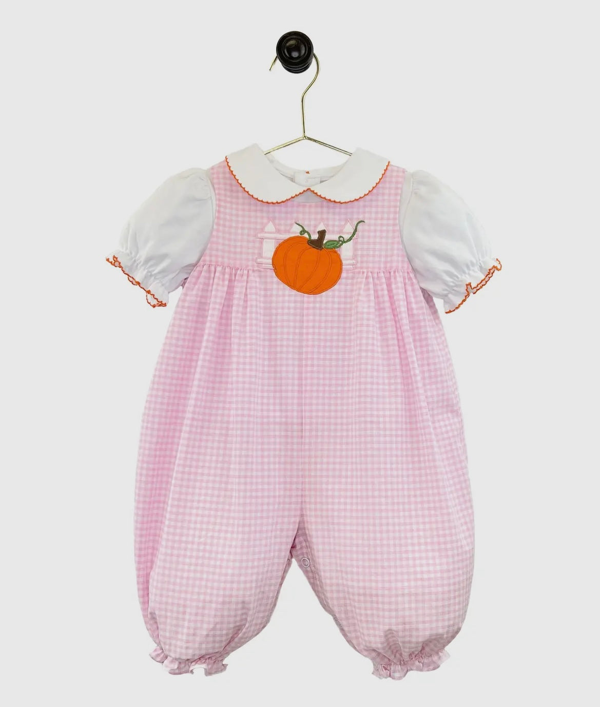 Pink Pumpkin Applique Longall