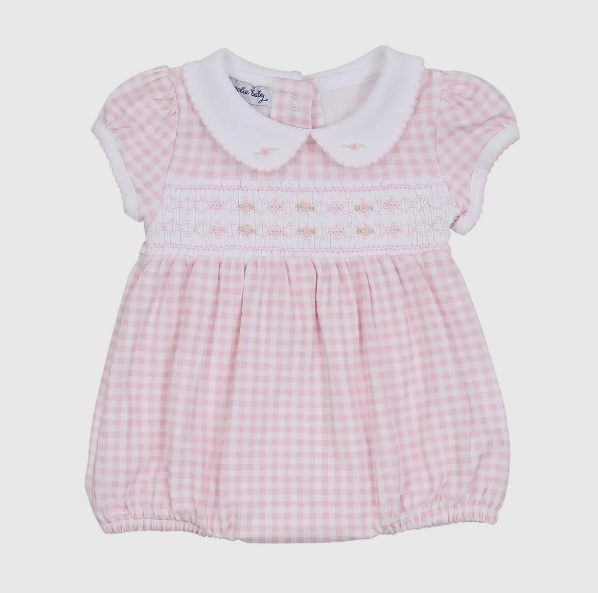 Pink Smocked Bubble